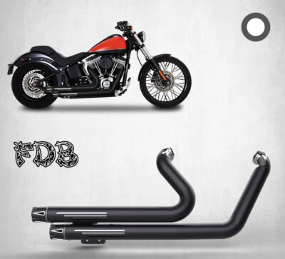 Ajuste para Harley 2006-17 Softail FatBoy Bajo FLSTN C SE M Negro Escape Estrella Móvil Foto 1 de 4