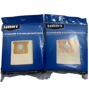 NEU 2er Pack Hart 6-16 Gallonen Standard Staubsaugerbeutel VDBM 3701 für SHOP-VAC - Bild 1 von 1