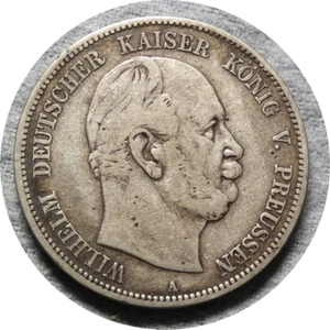 elf Germany Prussia 5 Mark 1876 A - Picture 1 of 2