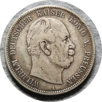 elf Germany Prussia 5 Mark 1876 A - Image 1 of 2