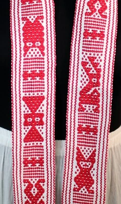 Group #6 Wide Belts Handwoven Jalieza Oaxaca Mexico perfect with Kaftans Huipils - Image 1 of 4