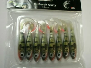 Abu Garcia Svartzonker McPerch Curly Soft Shads 8pk ALL VARIETIES Fishing tackle - Picture 1 of 5