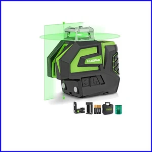 Livella laser Ultimate Green Cross Line con staffa magnetica e durata batteria 7 ore - Foto 1 di 11