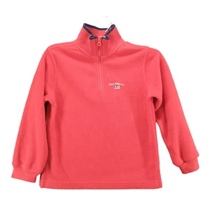 Polo Jeans Co. Ralph Lauren Youth Boys 1/4 Zip Fleece Jacket Red 6 Pullover - Picture 1 of 12