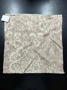 Pottery Barn Bernyce Printed Pillow Cover 20" Linen Beige - Picture 1 of 6