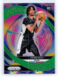 2024-25 Panini Prizm #4 Stephon Castle Instant Impact Prizms Green - Bild 1 von 2