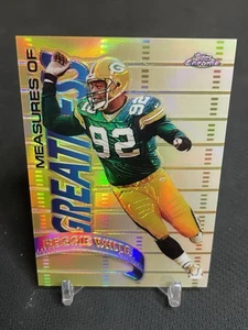 1998 Topps Chrome Measures of Greatness Refractor Reggie White #MG8 HOF - Picture 1 of 2