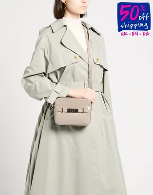 Bolso Bandolera Borbonese Cuero Logotipo Correa Ajustable Cierre con Cremallera PVP€295 - Imagen 1 de 4