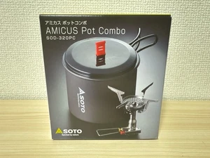 SOTO AMICUS and Pot Combo SET Camping Burner + Pot No Gas SOD-320PC NEW - Picture 1 of 5