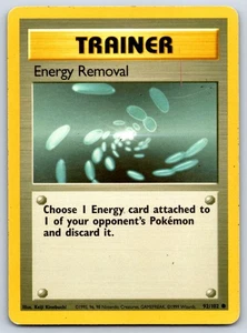 Energy Removal - Base Set 092/102 Pokemon Card HP - Picture 1 of 2