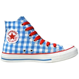 Converse Chucks EU 37  4,5 Blau Rot Plaid Kariert CHUCK TAYLOR ALL STAR 109663 - Bild 1 von 2