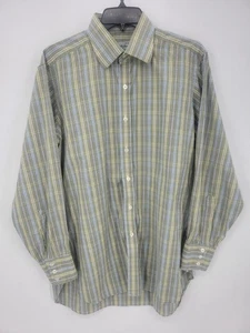 Turnbull & Asser Dress Shirt Mens 16-41 Plaid Cotton Long Sleeve Button Up - Picture 1 of 8