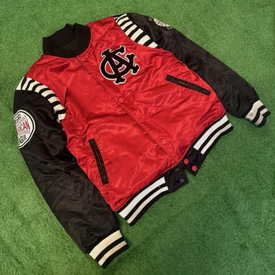 Chaqueta de béisbol vintage Stall & Dean Liga Negra Chicago Giants reversible L Foto 1 de 4