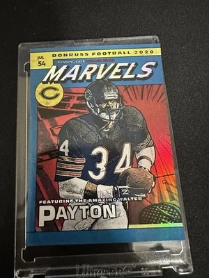 2020 Panini Donruss Walter Payton Marvels M-WP Case Hit Super Rare! - Image 1 of 4