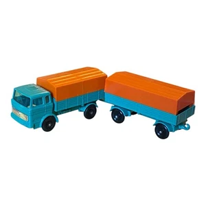 VTG 1960s Matchbox Lesney #1 & #2 Mercedes Truck & Trailer Diecast England - Picture 1 of 7