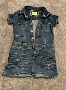GUESS Denim Dress Girls - Picture 1 of 6