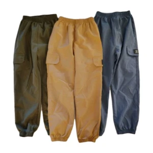 Boys 7 Tech Pants Pull On Scrubs Elastic Waist Bottoms Lot Lightweight Active  - Picture 1 of 10