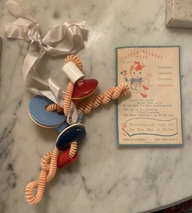 Antique/Vintage Colorful Rattle In Original Presentation Box Never Used Mint - Picture 1 of 7
