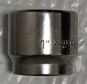 MATCO TOOLS B322, 3/8" DRIVE, 1" SOCKET, SHALLOW, 12 POINT. - Picture 1 of 10