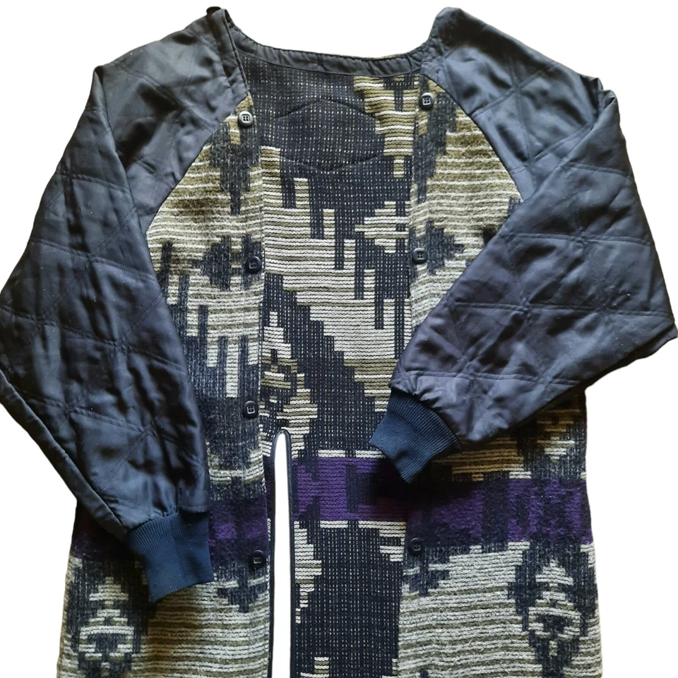 Manta forro azteca mezcla lana WOOLRICH vintage talla M multicolor Foto 1 de 4