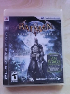 Batman DC Arkham Asylum Sony PS3 PlayStation 3 WB Complete w/ Manual - Picture 1 of 3