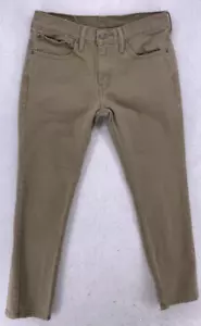 Jeans Levi's uomo 511 31x32 slim fit lavaggio medio sfumato denim marrone tasche con cerniera - Foto 1 di 12