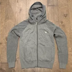 Bench Men’s Gray Long Sleeve Full Zip Sweater Hoodie, Size Medium - Picture 1 of 7