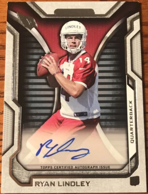 2012 Topps Strata Rookie Autographs Ryan Lindley RA-RL Arizona Cardinals - Image 1 of 2