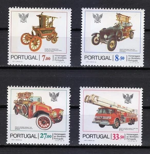 Portugal 1981 MNH Mi 1544-1547 Sc 1516-1519 Fire engines, evolution ** - Picture 1 of 1