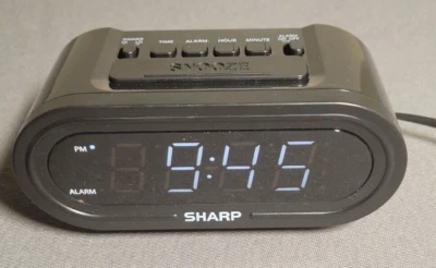 Digital Alarm with AccuSet - Automatic Smart Clock, Never Needs Setting SHARP - Image 1 of 4