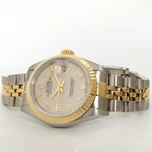 Rolex Lady-Datejust 26MM 18kt Yellow Gold & Steel Cream Jubilee Dial 69173 - Picture 1 of 10
