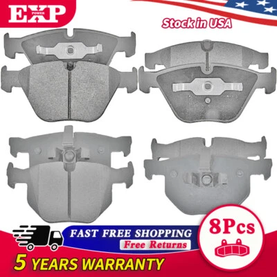 Pastillas de freno delanteras traseras semimetálicas para BMW 335i 335xi 335i xDrive 335d 2007-2011 Foto 1 de 4