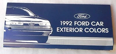 1992 FORD CAR EXTERIOR COLORS MUSTANG MORE - Image 1 of 2