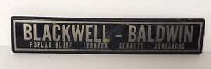 Blackwell Baldwin Auto Car Dealer Poplar Bluff MO Emblem Badge Vintage -GL399 - Picture 1 of 2