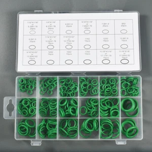 270 Pieces O-Ring Rubber Assortment Kit Set with Holder Case SAE and Metric - Foto 1 di 8