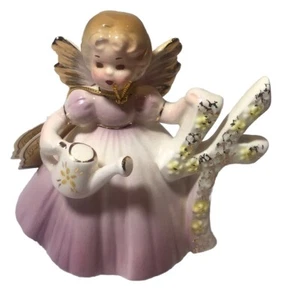 JOSEF ORIGINALS PORCELAIN BIRTHDAY GIRLS THROUGH THE YEARS #4 WATERING CAN - Picture 1 of 9