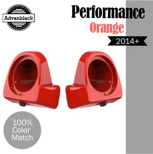 Vainas de altavoces de rendimiento naranja para 2014+ Harley 6,5" carenados con ventilación inferior - Imagen 1 de 5