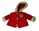 Ideal Tammy Doll Red Winter Coat Felt with White Faux Fur Trim