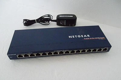 NETGEAR ProSafe 16-Port 10/100Mbps Switch Auto Fast Ethernet RJ-45 8K RoHS FS116 - Image 1 of 4