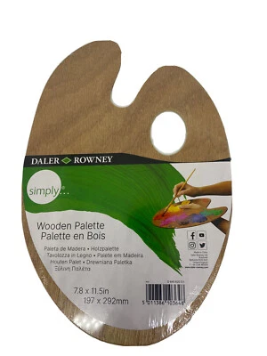 Daler Rowney Simply Wooden Palette - Image 1 of 3