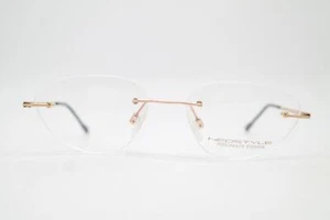 Vintage Brille Neostyle CITYsmart 587 Gold Rot Grau Randlos Brillengestell - Photo 1/6