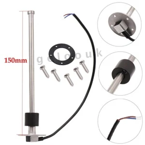 Sensor transmisor de nivel de combustible de 150 mm Sensor de nivel de agua 0-190 ohmios para coche barco camión - Imagen 1 de 10