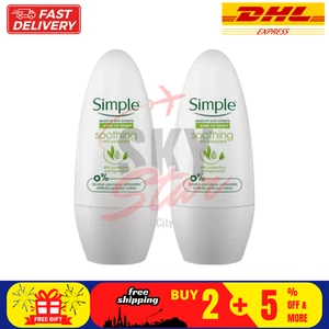 2 X Desodorante Antitranspirante Calmante Simple Roll-On para Piel Sensible DHL - Imagen 1 de 11