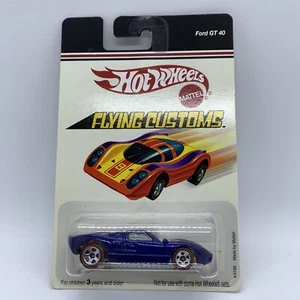 Hot Wheels Flying Customs Ford GT40 - Blue With Redline Wheels - Picture 1 of 9