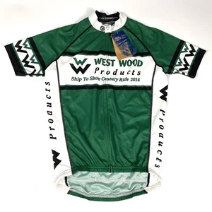Canari Cycling Jersey Unisex size Medium Polyester Green Pockets Biking Full Zip - Picture 1 of 7