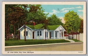 Post Office, Bay View, Michigan Postcard - Picture 1 of 2