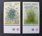 2002 ICELAND ISLAND ISLANDE SET FLOWERS FLEURS FLORA VF MNH