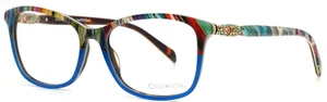COCO SONG Excellent Night CV201 4 Blue Multicolor Womens Eyeglasses 53-17-140 A - Picture 1 of 15