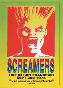 Screamers - Live 1978 In San Francisco DVD-R Joe Rees Target Video 1978 new wave - Foto 1 di 1