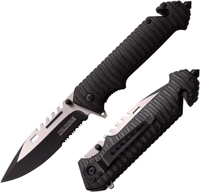 Tac Force Linerlock Assisted Folding Knife 4" Stainless Blade Aluminum Handle - Image 1 of 4
